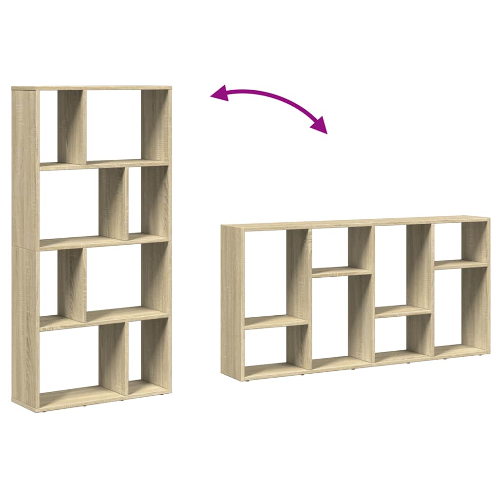 Bookcase Sonoma Oak 60x20x120,5 cm Engineered Wood