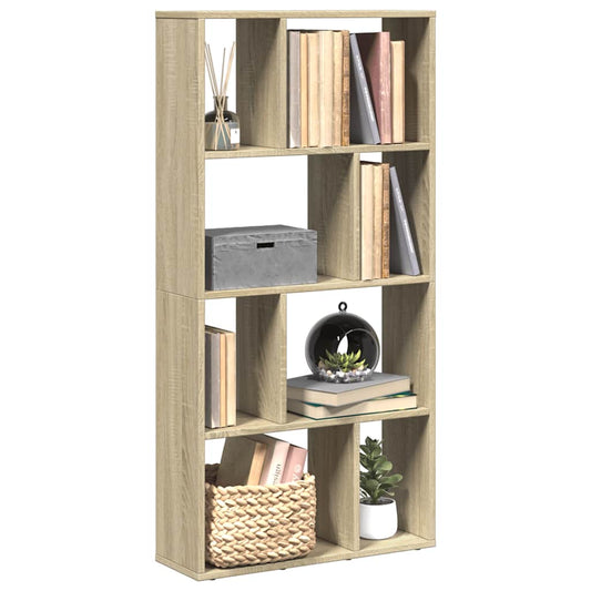 Bookcase Sonoma Oak 60x20x120.5 cm Engineered Wood
