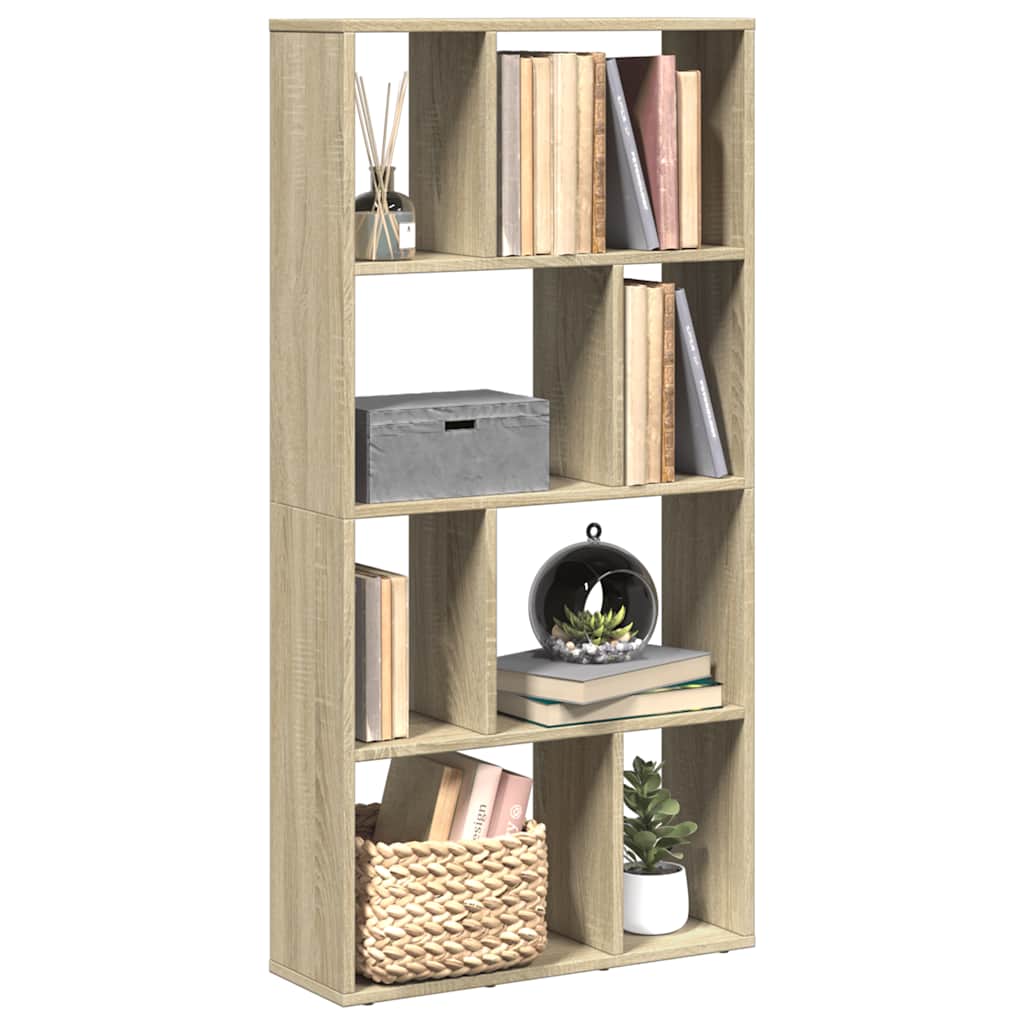 Bookcase Sonoma Oak 60x20x120,5 cm Engineered Wood