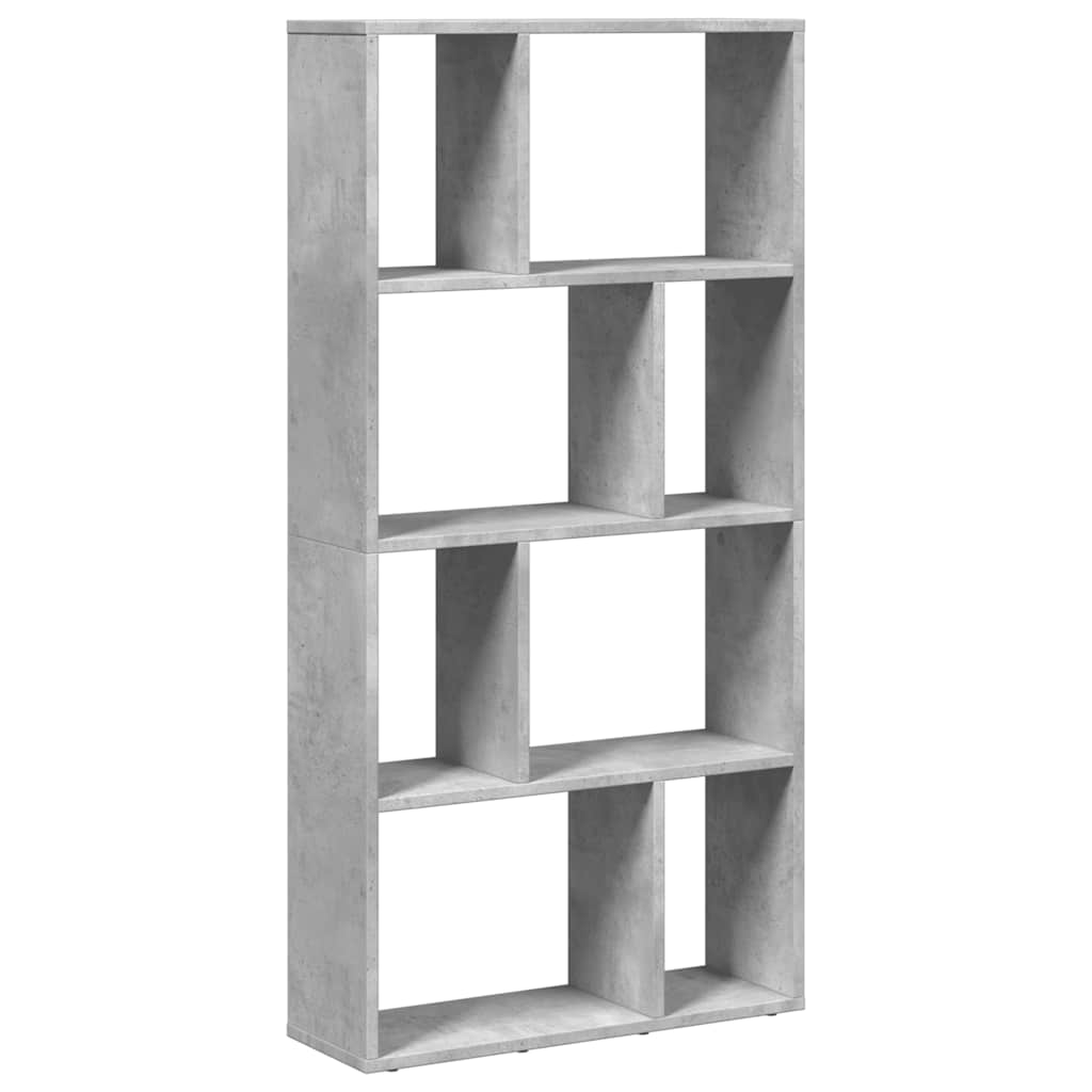 Bookcase Concrete Grey 60x20x120,5 cm Engineered Wood