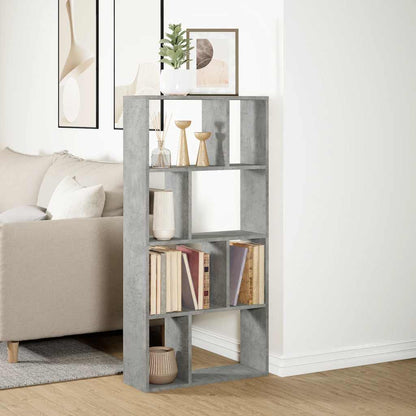 Bookcase Concrete Grey 60x20x120,5 cm Engineered Wood