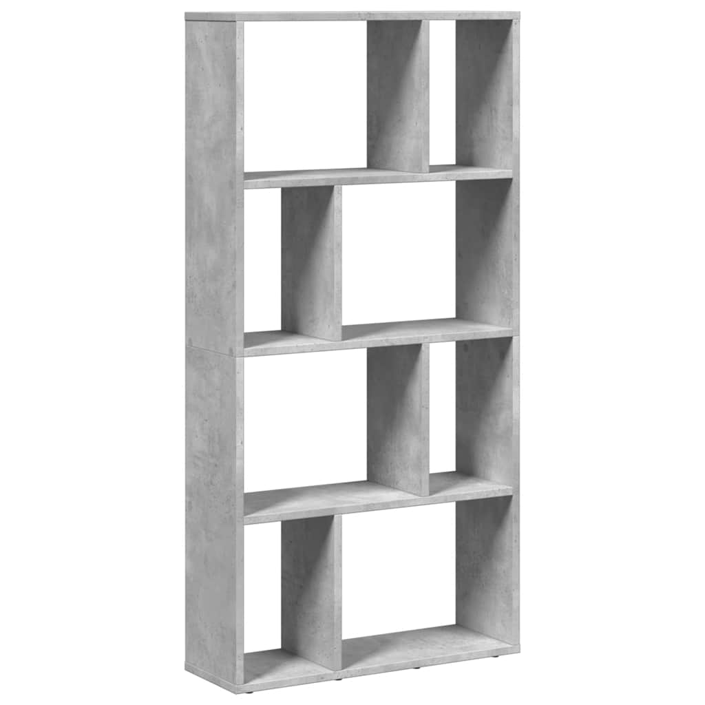 Bookcase Concrete Grey 60x20x120,5 cm Engineered Wood
