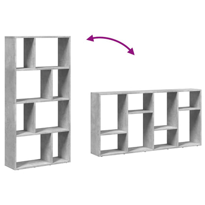 Bookcase Concrete Grey 60x20x120,5 cm Engineered Wood
