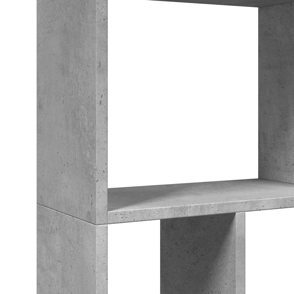 Bookcase Concrete Grey 60x20x120,5 cm Engineered Wood
