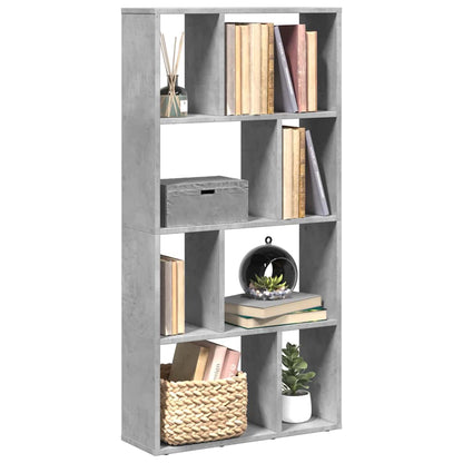 Bookcase Concrete Grey 60x20x120,5 cm Engineered Wood
