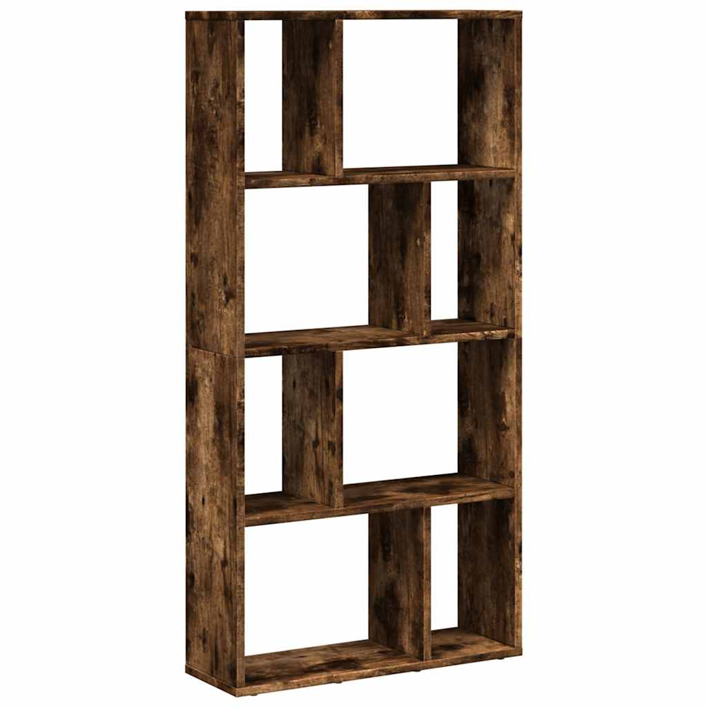 Bookcase Smoked Oak 60x20x120,5 cm Engineered Wood