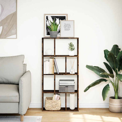 Bookcase Smoked Oak 60x20x120,5 cm Engineered Wood