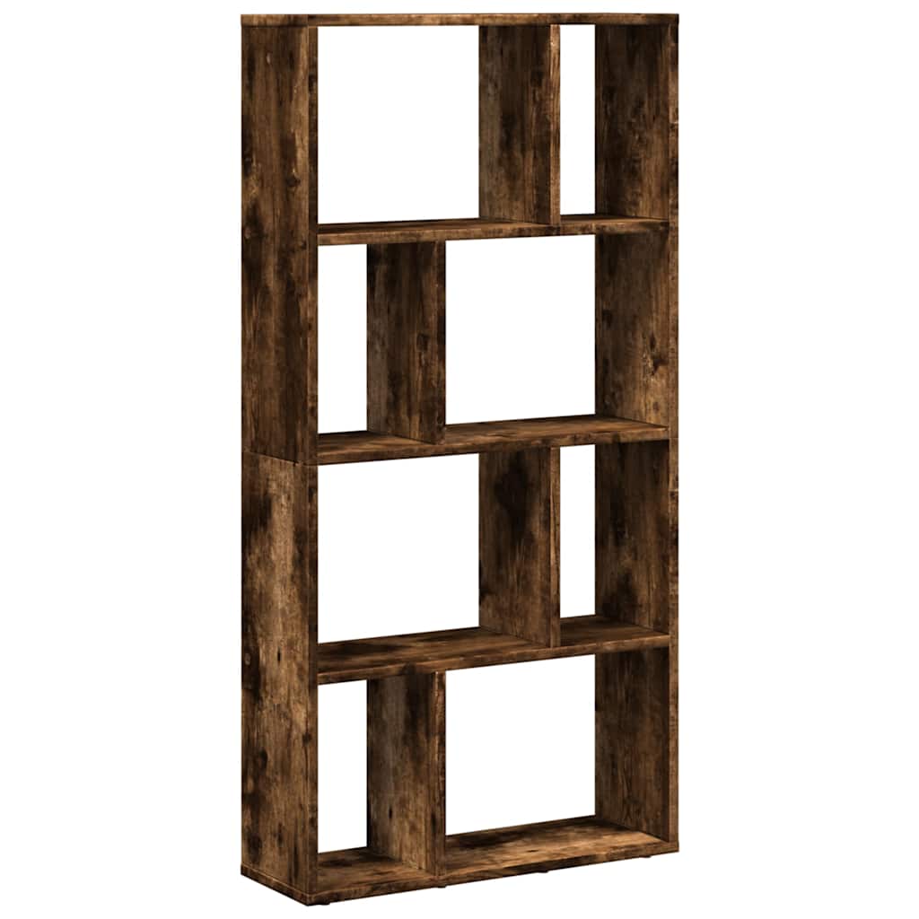 Bookcase Smoked Oak 60x20x120,5 cm Engineered Wood
