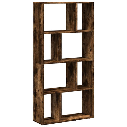 Bookcase Smoked Oak 60x20x120,5 cm Engineered Wood