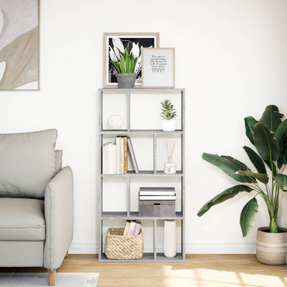 Bookcase Grey Sonoma 60x20x120.5 cm Engineered Wood