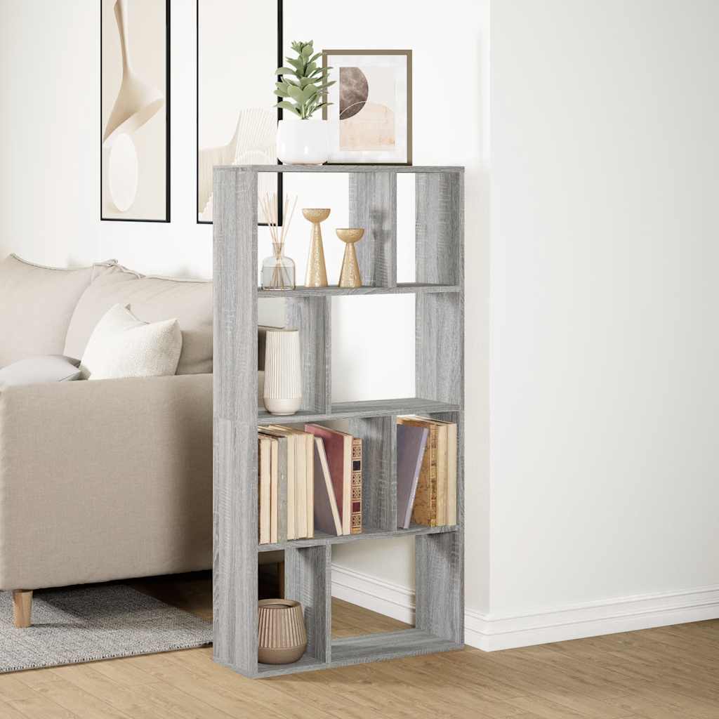 Bookcase Grey Sonoma 60x20x120,5 cm Engineered Wood