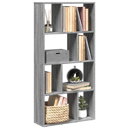 Bookcase Grey Sonoma 60x20x120.5 cm Engineered Wood