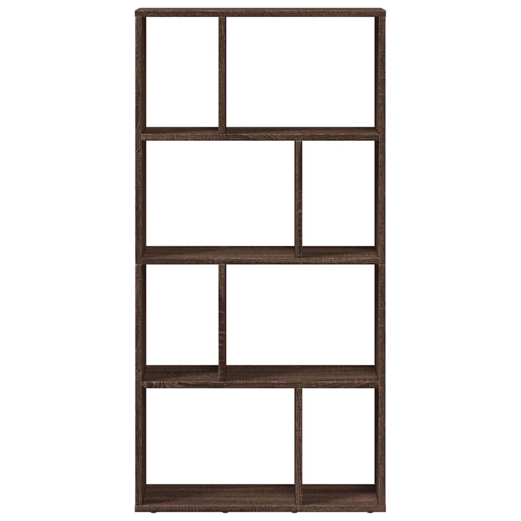 Bookcase Brown Oak 60x20x120.5 cm Engineered Wood