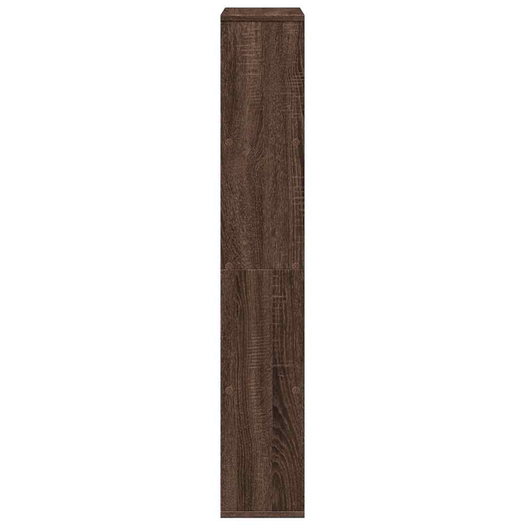 Bookcase Brown Oak 60x20x120.5 cm Engineered Wood