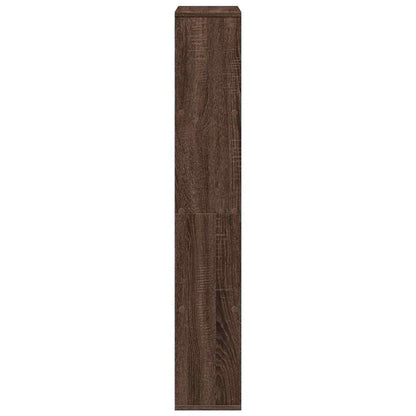 Bookcase Brown Oak 60x20x120.5 cm Engineered Wood