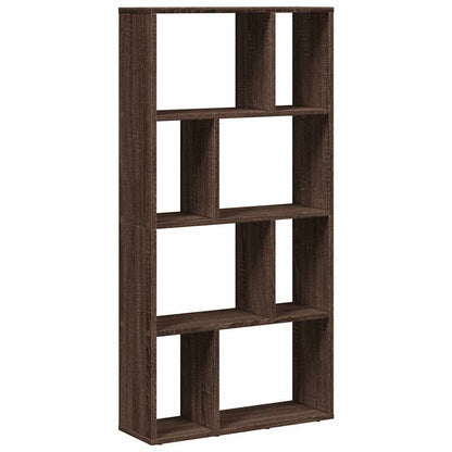 Bookcase Brown Oak 60x20x120.5 cm Engineered Wood