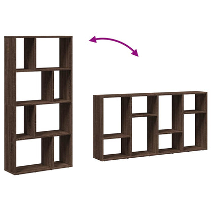 Bookcase Brown Oak 60x20x120.5 cm Engineered Wood