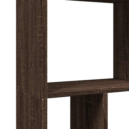 Bookcase Brown Oak 60x20x120.5 cm Engineered Wood