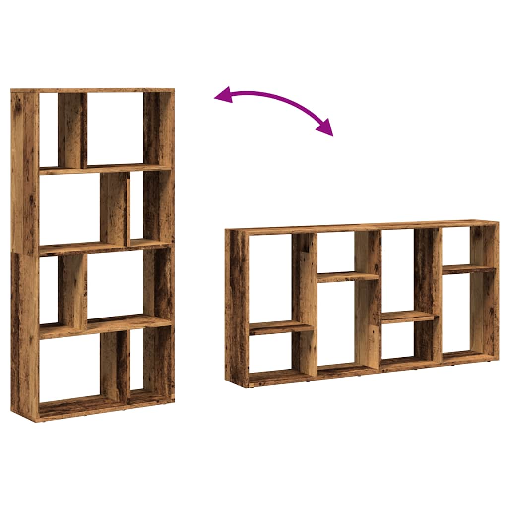 Bookcase Old Wood 60x20x120.5 cm Engineered Wood