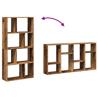 Bookcase Old Wood 60x20x120.5 cm Engineered Wood