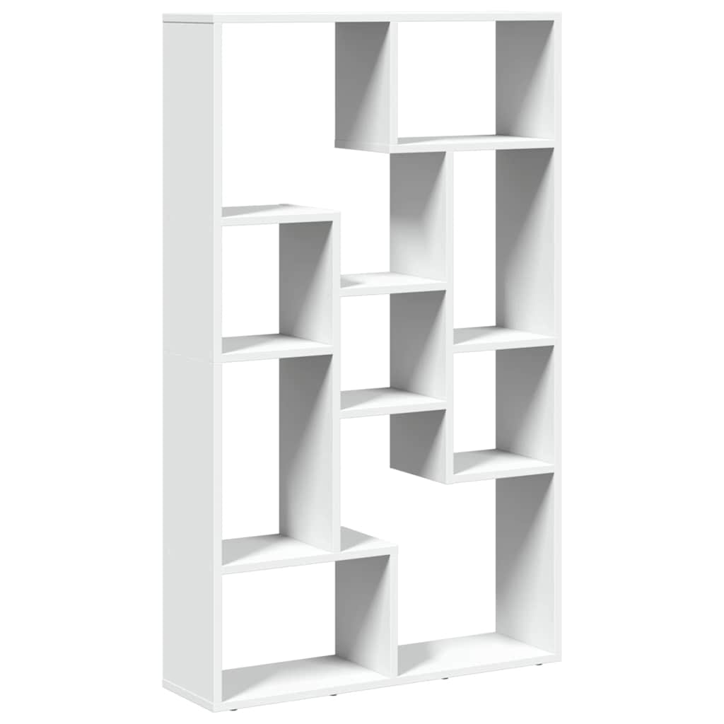 Bookcase White 72x20x120,5 cm Engineered Wood