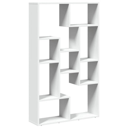 Bookcase White 72x20x120,5 cm Engineered Wood