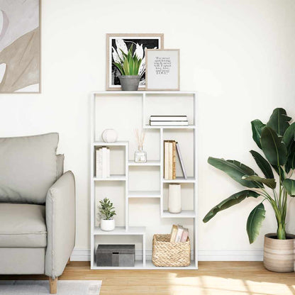 Bookcase White 72x20x120,5 cm Engineered Wood