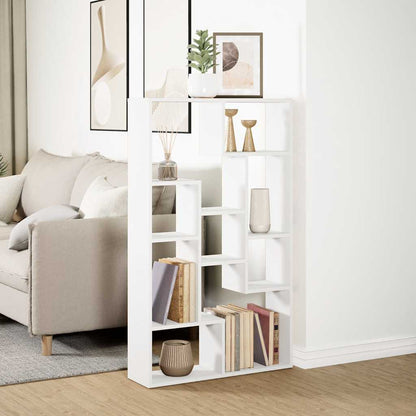 Bookcase White 72x20x120,5 cm Engineered Wood