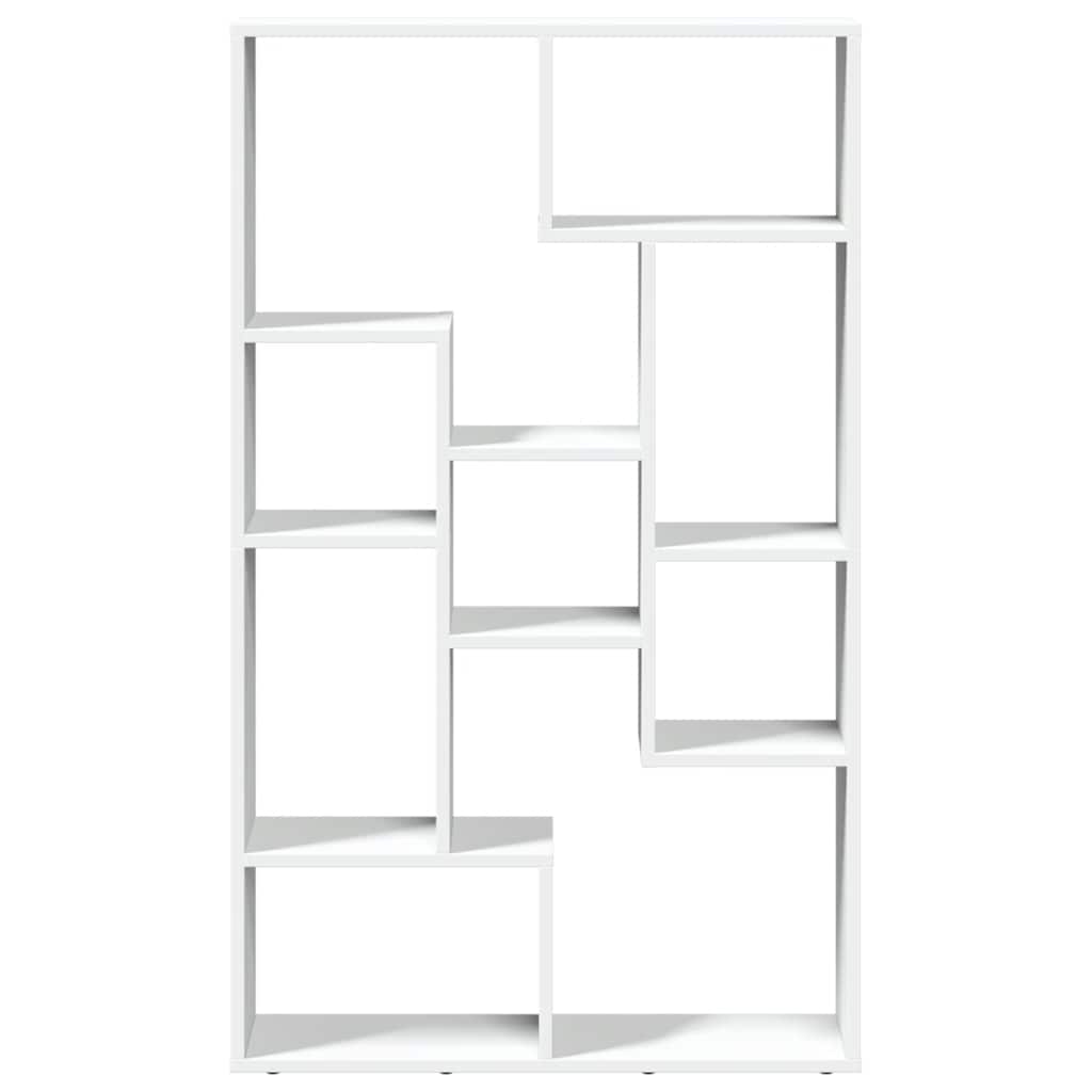 Bookcase White 72x20x120,5 cm Engineered Wood