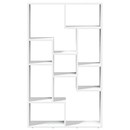 Bookcase White 72x20x120,5 cm Engineered Wood