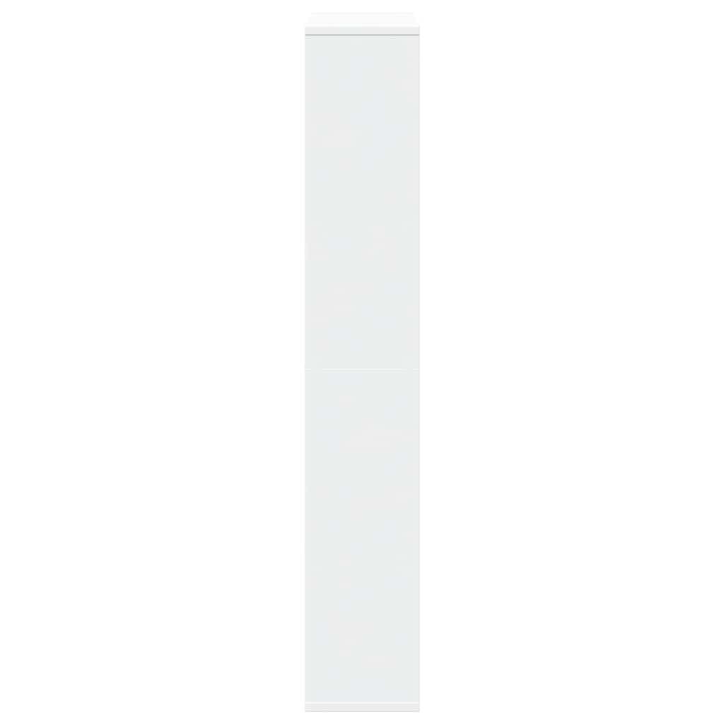 Bookcase White 72x20x120,5 cm Engineered Wood