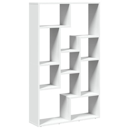 Bookcase White 72x20x120,5 cm Engineered Wood