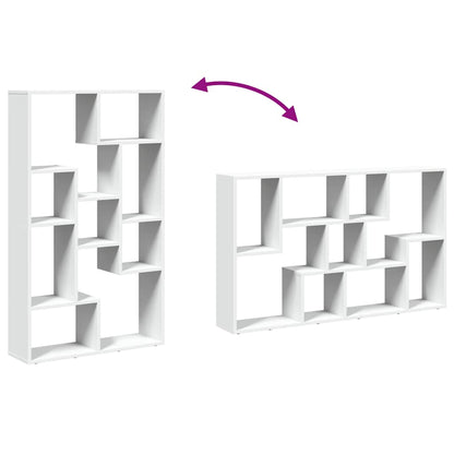 Bookcase White 72x20x120,5 cm Engineered Wood