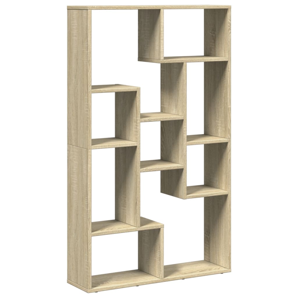 Bookcase Sonoma Oak 72x20x120.5 cm Engineered Wood