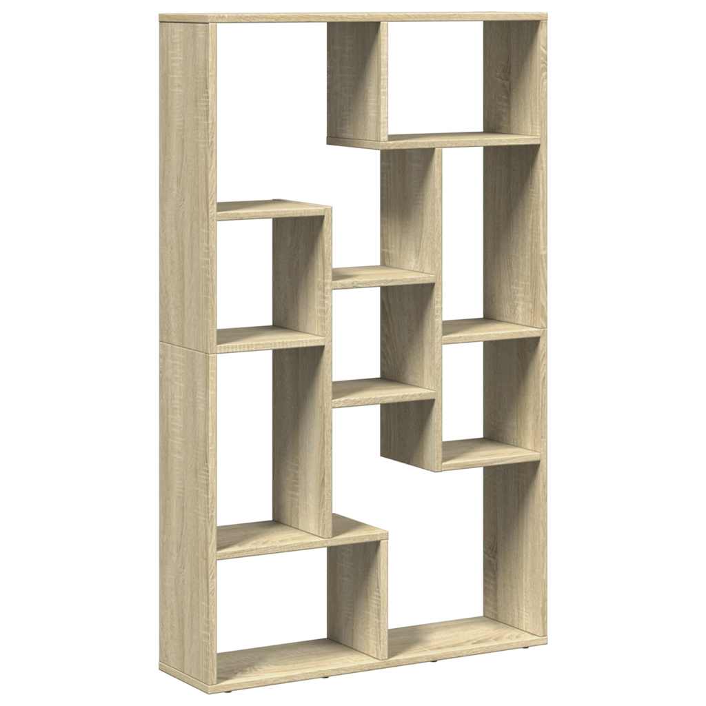 Bookcase Sonoma Oak 72x20x120,5 cm Engineered Wood