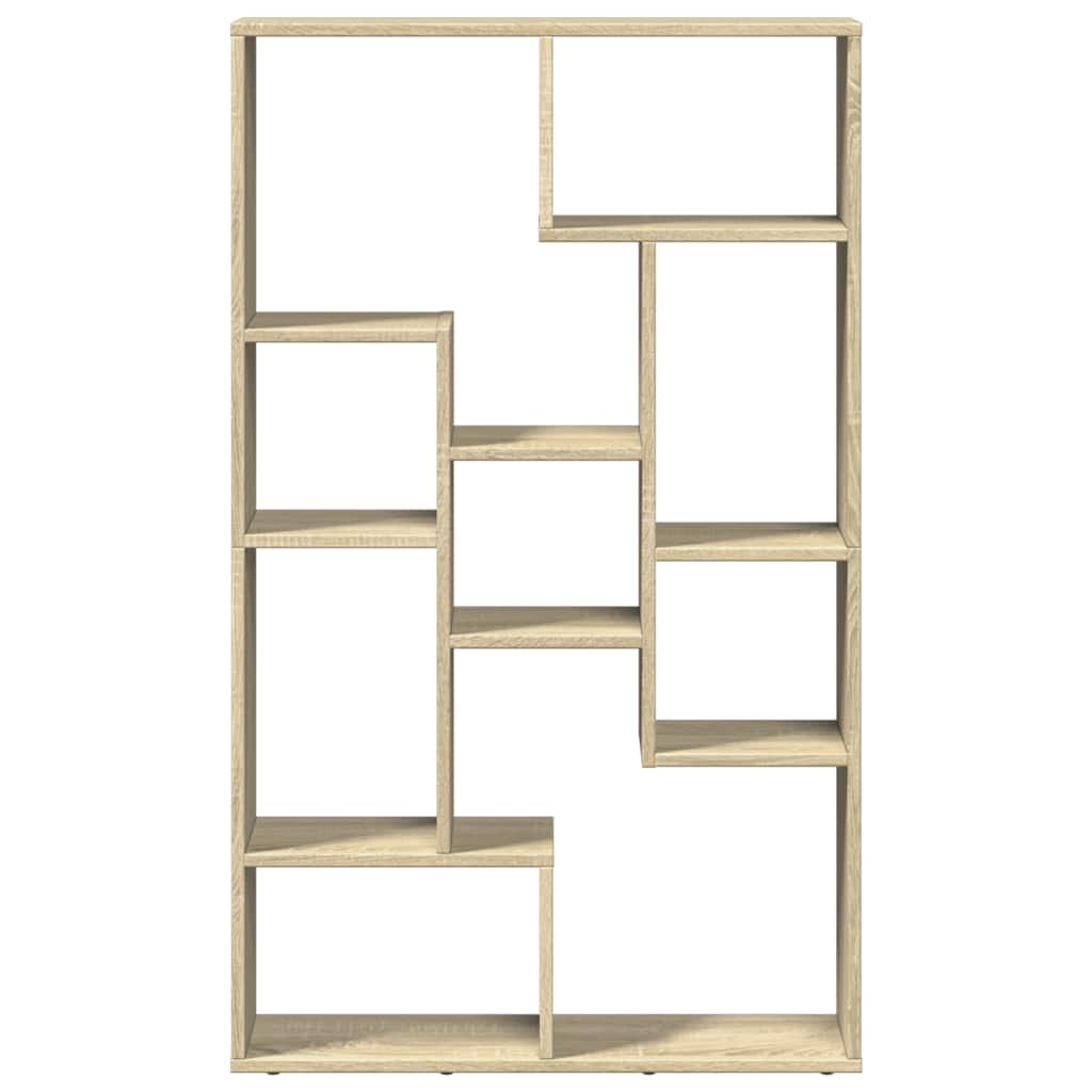 Bookcase Sonoma Oak 72x20x120,5 cm Engineered Wood