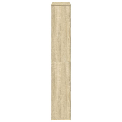 Bookcase Sonoma Oak 72x20x120.5 cm Engineered Wood