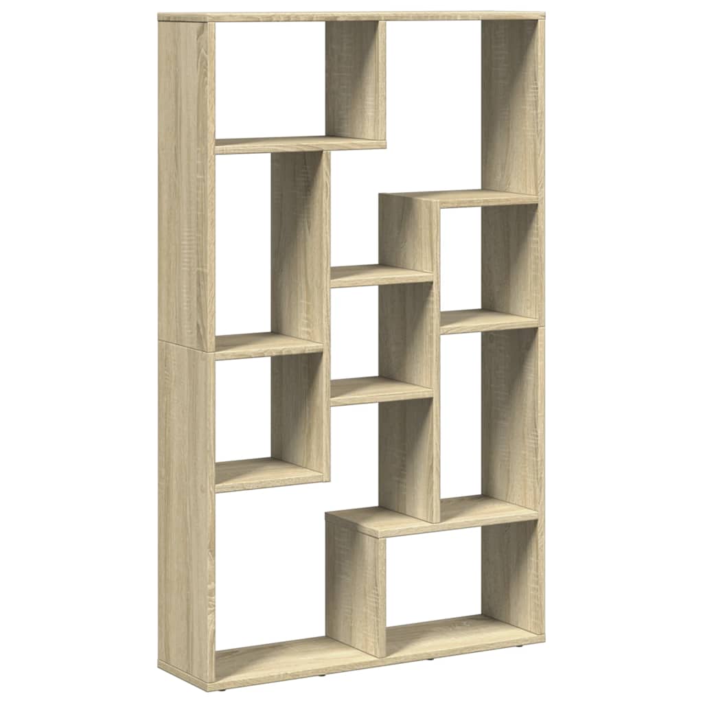 Bookcase Sonoma Oak 72x20x120,5 cm Engineered Wood
