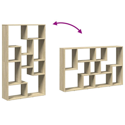 Bookcase Sonoma Oak 72x20x120,5 cm Engineered Wood