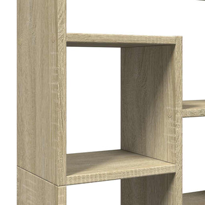 Bookcase Sonoma Oak 72x20x120,5 cm Engineered Wood