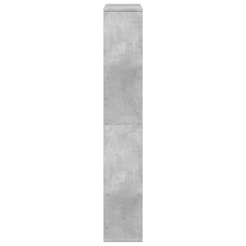 Bookcase Concrete Grey 72x20x120,5 cm Engineered Wood