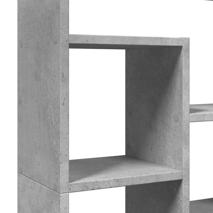 Bookcase Concrete Grey 72x20x120,5 cm Engineered Wood