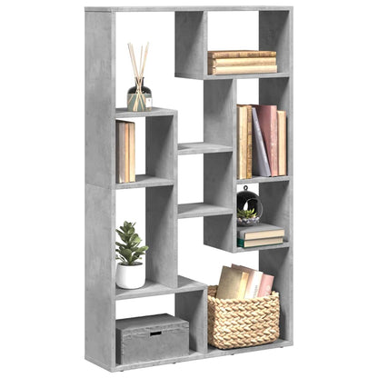 Bookcase Concrete Grey 72x20x120,5 cm Engineered Wood
