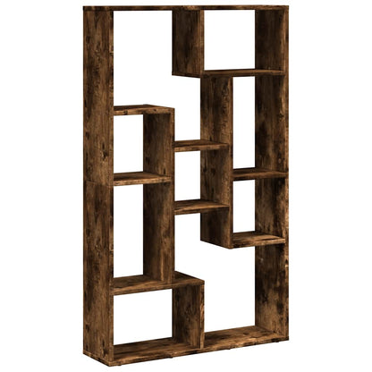 Bookcase Smoked Oak 72x20x120,5 cm Engineered Wood