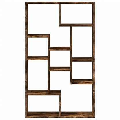 Bookcase Smoked Oak 72x20x120.5 cm Engineered Wood