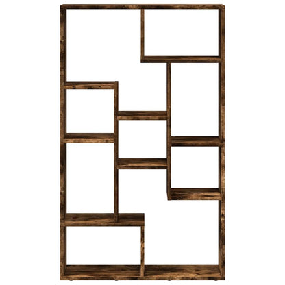 Bookcase Smoked Oak 72x20x120,5 cm Engineered Wood