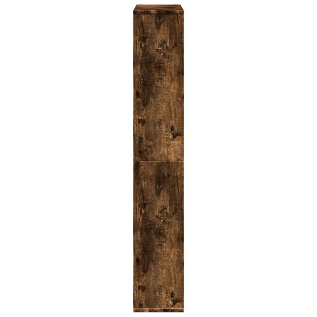 Bookcase Smoked Oak 72x20x120,5 cm Engineered Wood