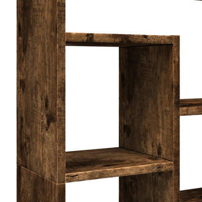 Bookcase Smoked Oak 72x20x120.5 cm Engineered Wood