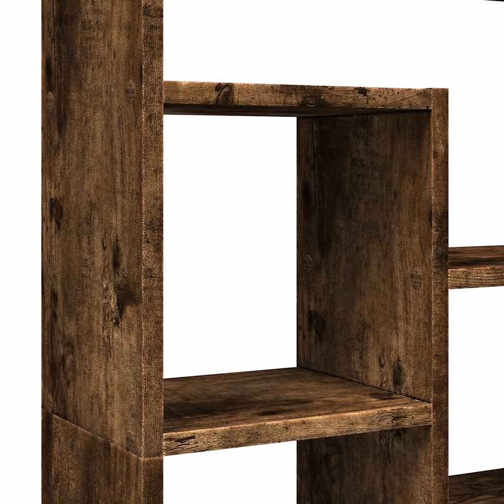Bookcase Smoked Oak 72x20x120,5 cm Engineered Wood