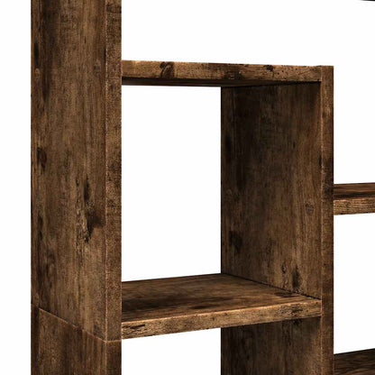 Bookcase Smoked Oak 72x20x120,5 cm Engineered Wood